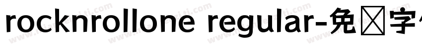 rocknrollone regular字体转换